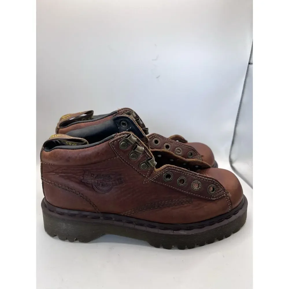 Dr. Martens Brown Leather Lace-Up Ankle Work Boots Men’s 5/ Women's 6.5